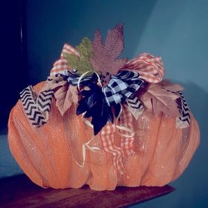 Hand made fall pumpkin decor
